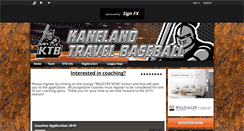 Desktop Screenshot of kanelandtravelbaseball.com